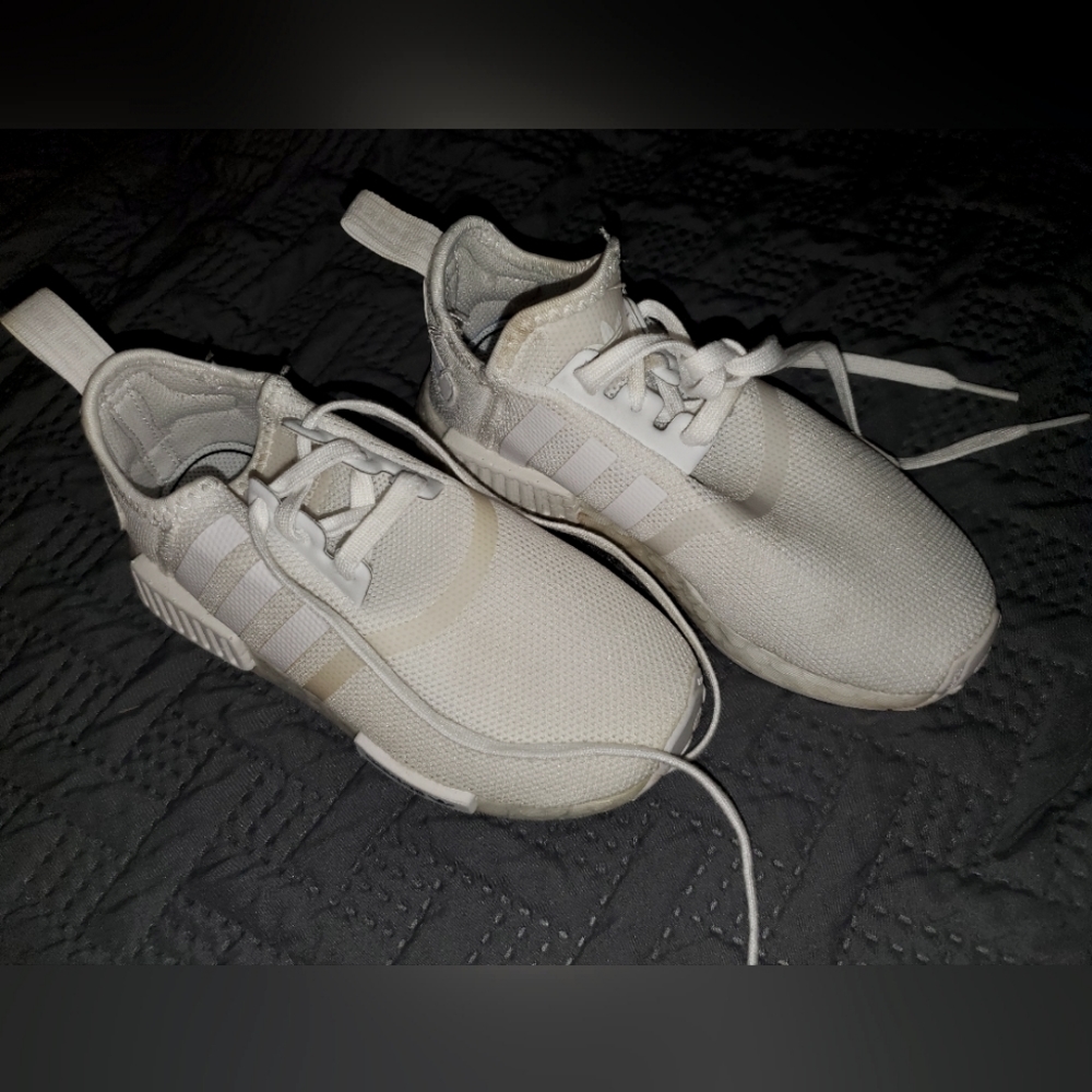 Kids White Adidas